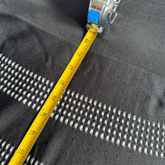 Calvin Klein Black Cream Midi Length Swing Dress M for Office or Dinner - Picture 4 of 9